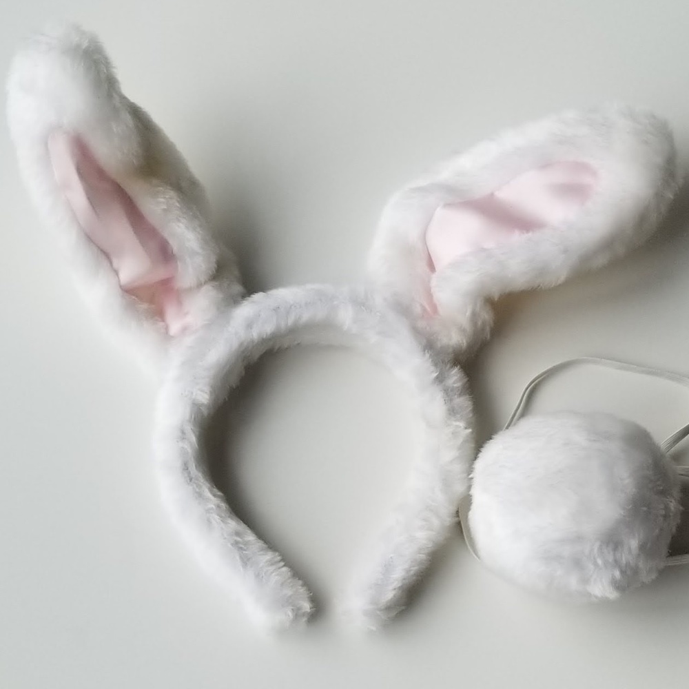 Bunny Ears and Tail - Costume Accessory